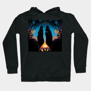 Hands in worship for god Hoodie